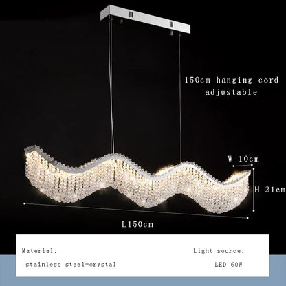 Decorbites™ Kristallperlen-Kronleuchter LED-Lichter für modernes luxuriöses Wohnraumausstattung & Schlafzimmer