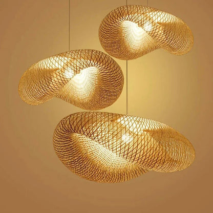 Decorbites™ Bambus-Leuchter: Handgefertigte LED-Hängeleuchte für Wohn- und Esszimmer.withOpacity