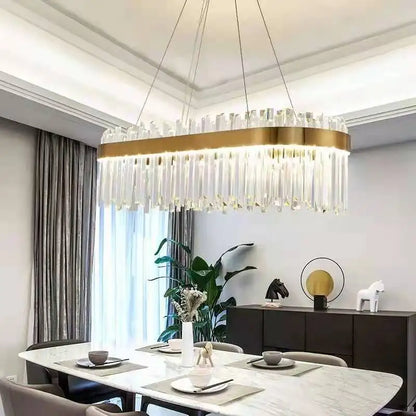 Decorbites™ Kristall-LED-Kronleuchter: Elegante Goldbeleuchtung für das Esszimmer
