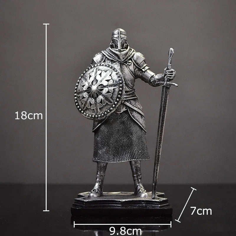 Resin Knight Desk Statue