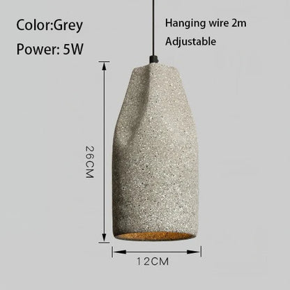 Decorbites™ Industrieller Stil Pendelleuchte, Grau/Schwarz E27 Lampe für Schlafzimmer, Café, Bar
