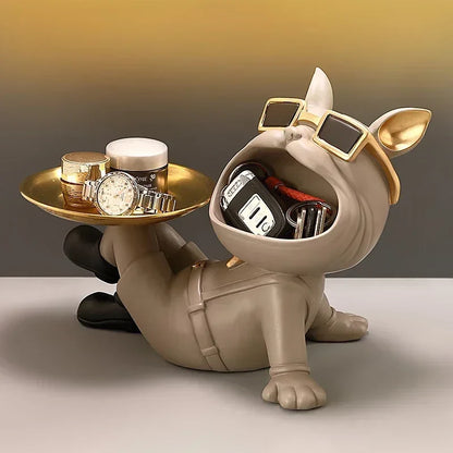 DecorBites™ French Bulldog Resin Statue for Stylish Living Room Decor