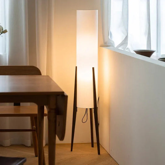 Decorbites™ Japanisches Holz-Bodenleuchte Vintage LED für Retro-Wohnzimmer, Schlafzimmer, Arbeitszimmer