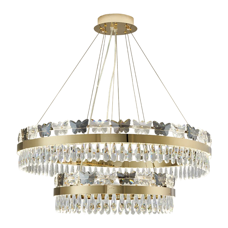 Decorbites™ Kristall-Schmetterlings-Wohnzimmerlampe: Luxuriöse postmoderne Beleuchtung für das Esszimmer