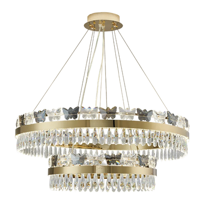Decorbites™ Kristall-Schmetterlings-Wohnzimmerlampe: Luxuriöse postmoderne Beleuchtung für das Esszimmer