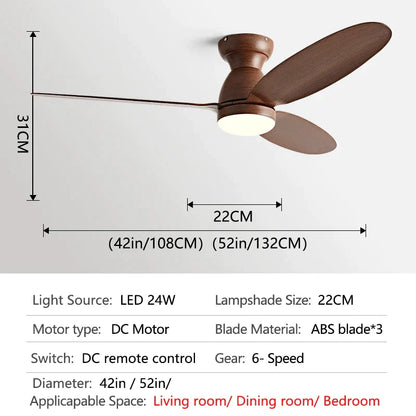 Decorbites™ LED-Deckenventilator mit Fernbedienung – Amerikanisches modernes Design – Deckenleuchte-Ventilator