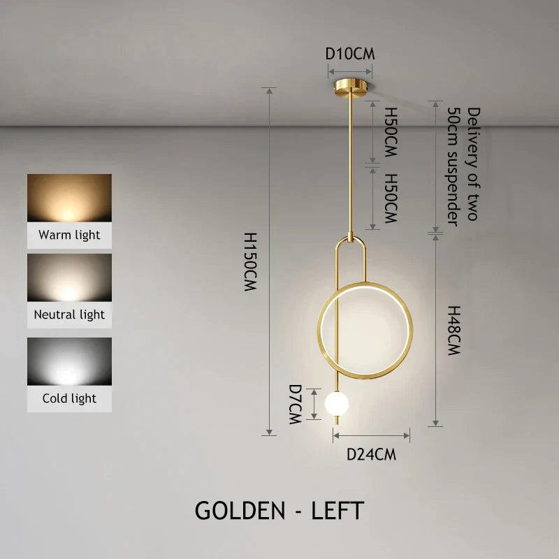 Gold Black Glass Chandelier With LED Illumination