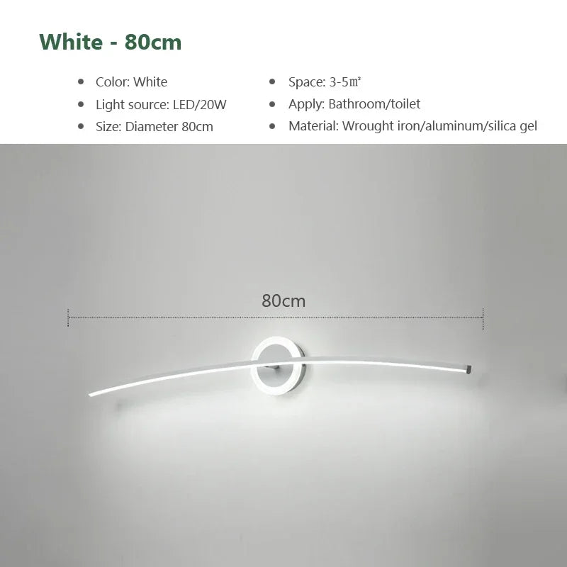 Decorbites™ LED Wandlampen: Moderne Eisenbacklackierungs-Handwerksleuchte für Badezimmer, Schlafzimmer und Wohnzimmer