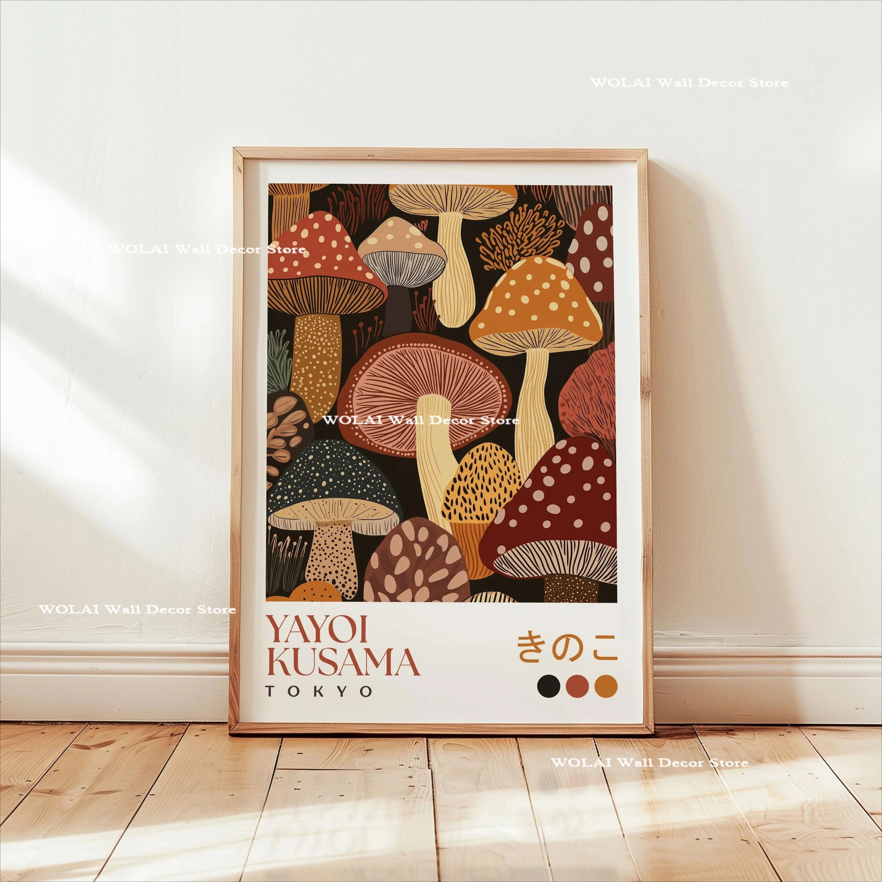 Yayoi Kusama Koi Fish Jellyfish Animal Canvas Prints Japanese Hokusai Giant Wave Wall Art Posters for Living Room Home Decor