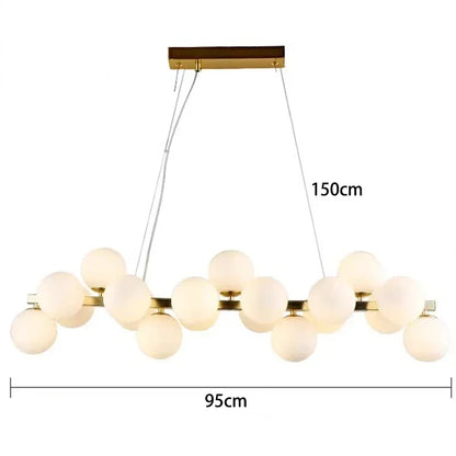 DecorBites™ Glass Ball LED Pendant Lights for Home Decor and Luminaires