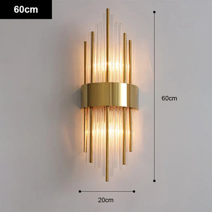 DecorBites™ Gold Stainless Steel LED Wall Sconce for Elegant Indoor Lighting