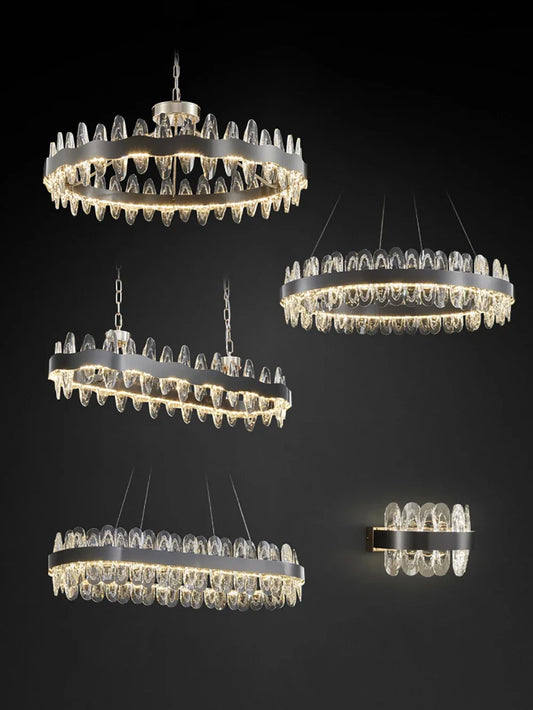 Decorbites™ Kristall-LED-Kronleuchter: Luxuriöse Pendelleuchte für das Wohnzimmer mit modernem Design