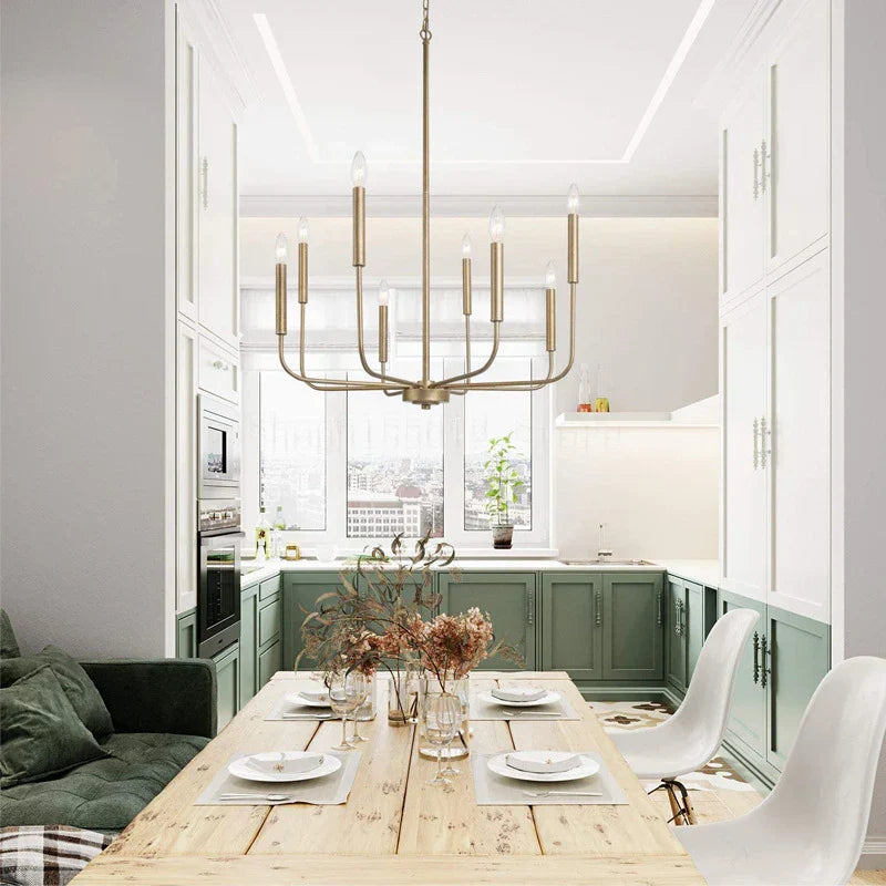 Gold Black Retro Chandelier