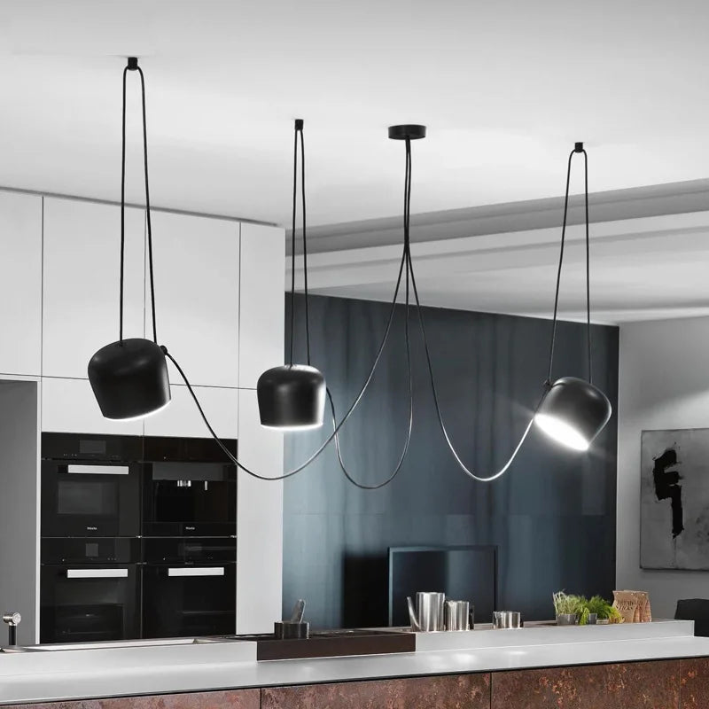 Decorbites™ Industrielle Spinnen-Hängeleuchte für Wohnzimmer, Schlafzimmer, Küche – Nordischer Stil
