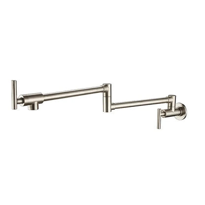 Decorbites™ Gebürstetes Gold Küchen-Topf-Füller-Wandarmhahn Einziger Kalt Wasser Klappbarer Auslauf