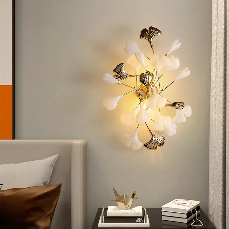 Gold Porcelain Pendant Light