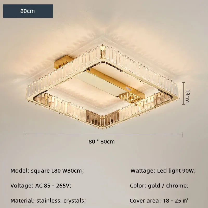 Decorbites™ Kristall dimmbare Deckenleuchte - Luxus-Leuchte für Wohnzimmer und Schlafzimmer