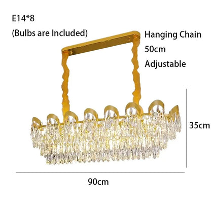 DecorBites™ LED Sunflower Crystal Ceiling Chandelier for Home Decor and Lighting Fixture