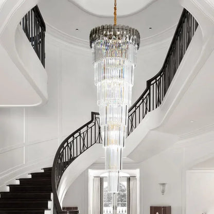 DecorBites™ Crystal LED Pendant Chandelier: Stylish Lighting for Home Decor & Elegant Spaces.
