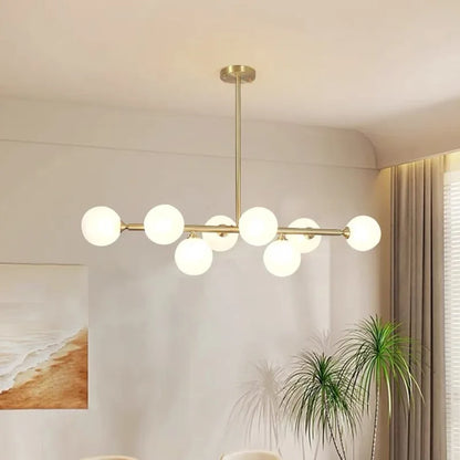 DecorBites™ Gold Glass Ball LED Pendant Light for Kitchen Dining Room Lighting