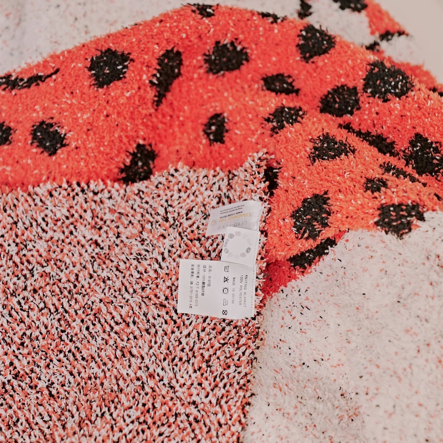 Decorbites™ Haariges Fell-Leopardenmuster-Decke