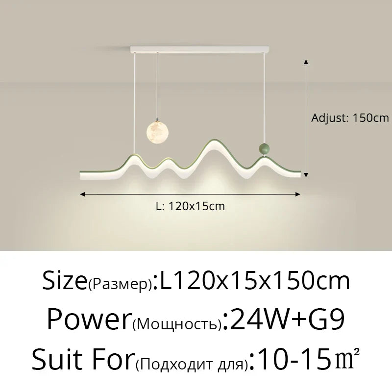 Decorbites™ LED-Kronleuchter: Modernes minimalistisches Pendellicht für Esszimmer, Küche, Hausbeleuchtung