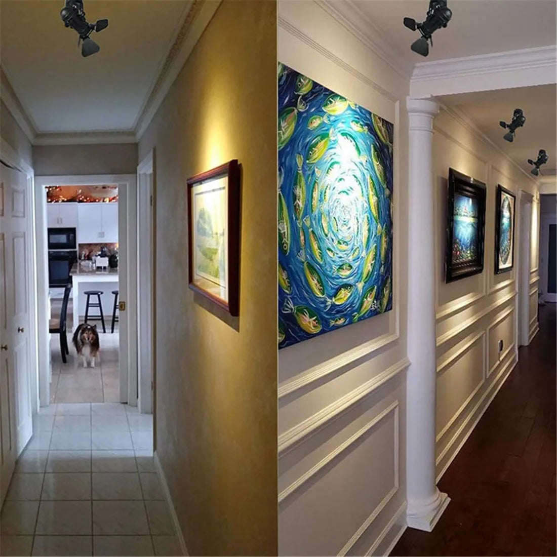 Decorbites™ Industrielle Decken-Spotleuchte mit klappbaren Flügeln für Flur-Kunstlicht