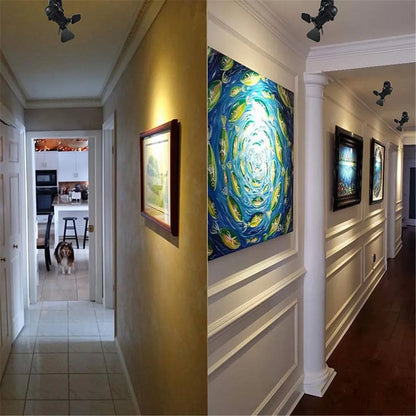 Decorbites™ Industrielle Decken-Spotleuchte mit klappbaren Flügeln für Flur-Kunstlicht