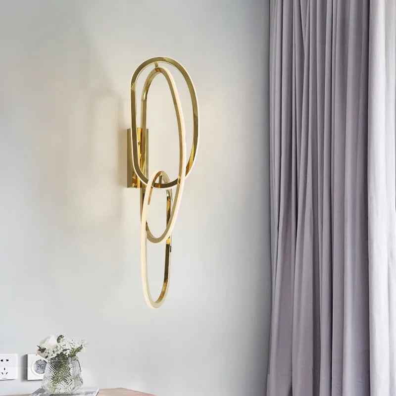 Decorbites™ Gold LED Wandarmatur dimmbare Beleuchtung polierter Stahl moderne Leuchten