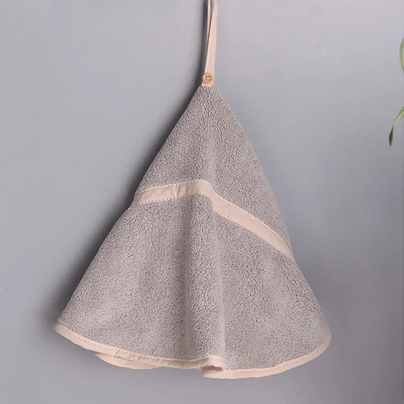 Decorbites™ Korallen-Samtbadehandtuch: Rundes, süßes Design, super saugfähig & weich für das Bad