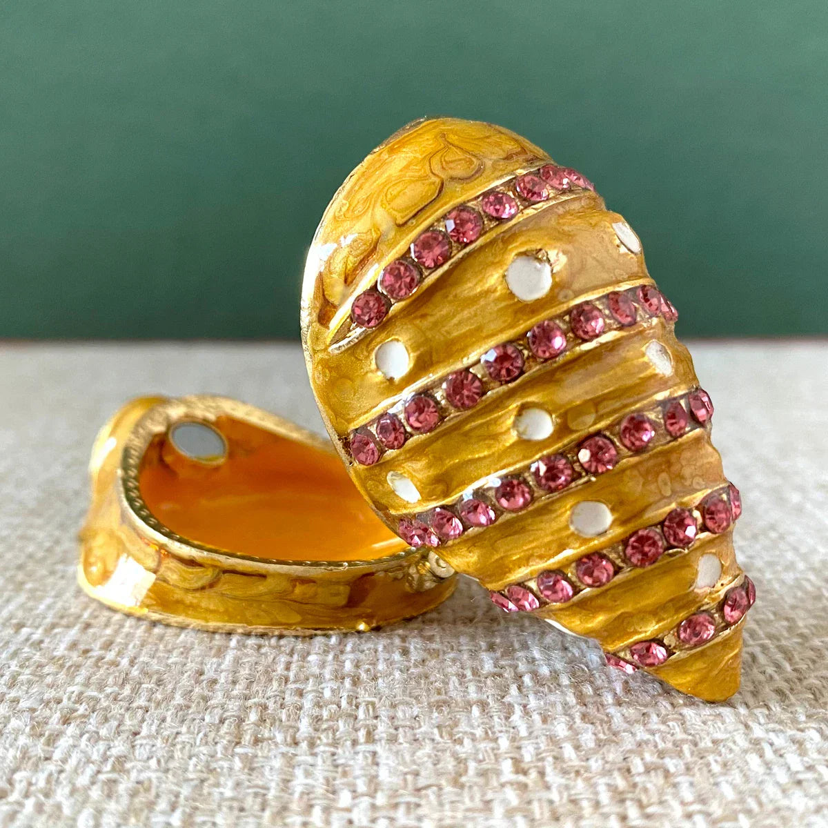 Decorbites™ Jeweled Conch Schmuckschatulle: Emaille-Muschel-Schmuckhalter & Wohnaccessoire