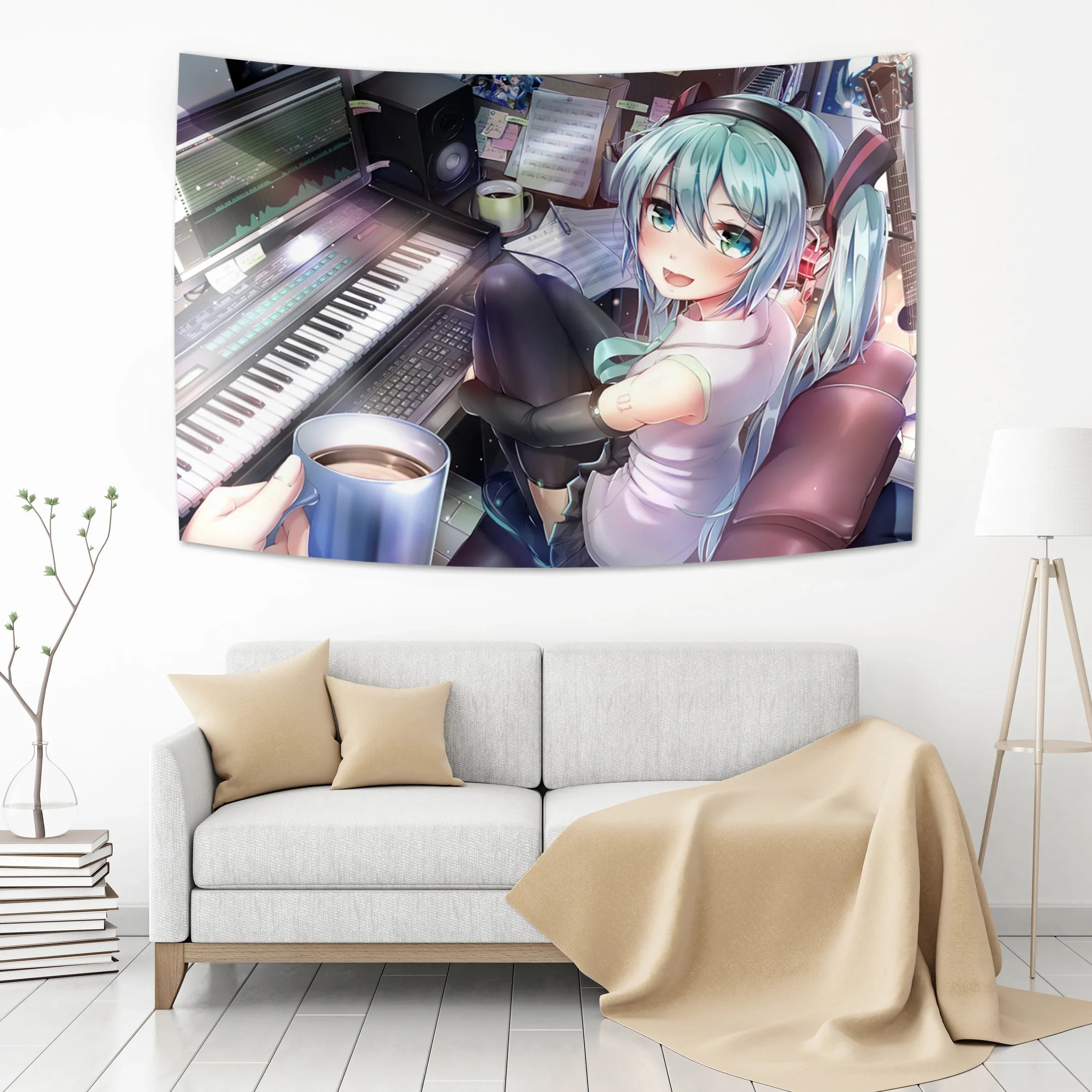 Polyester Anime Tapestry Decor