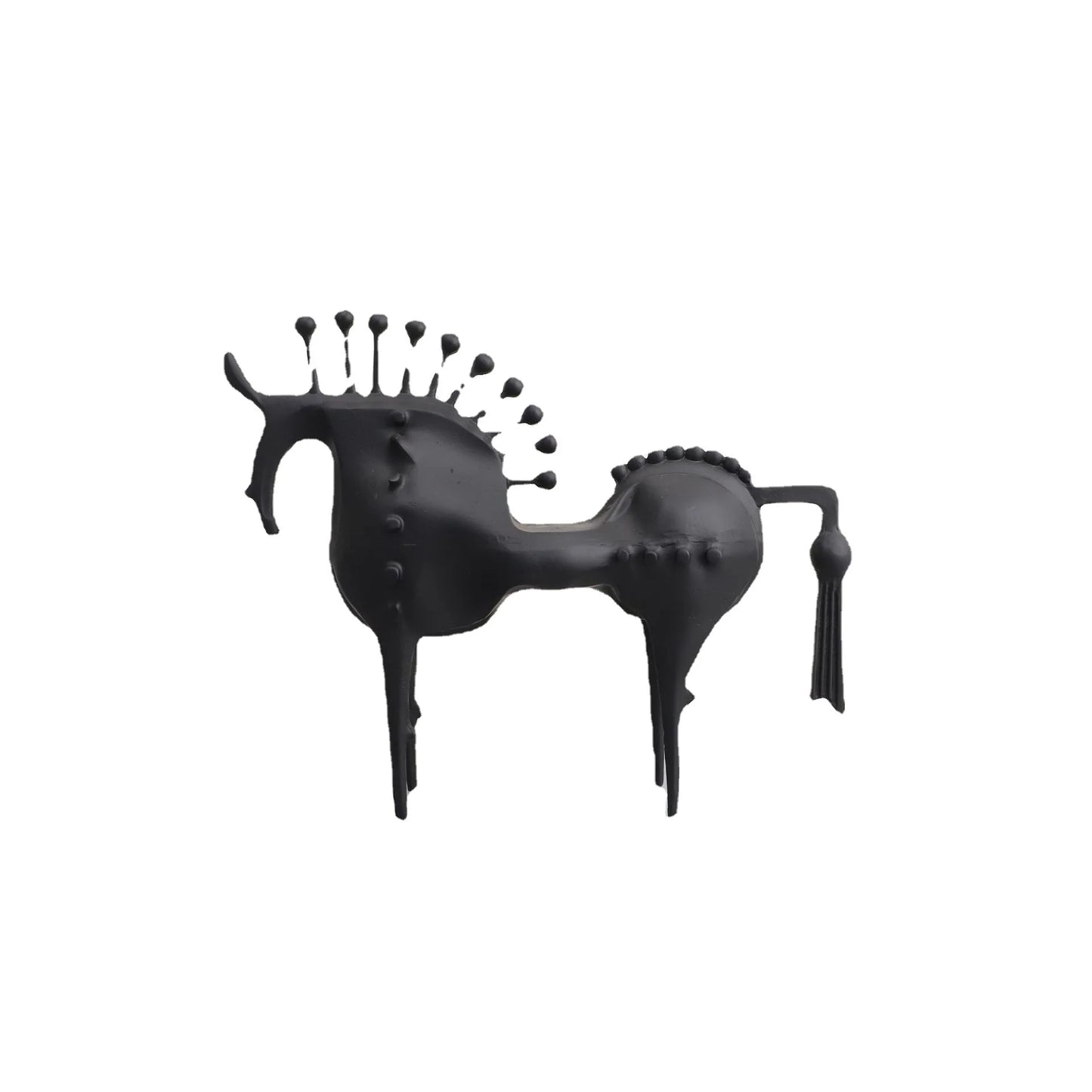 Decorbites™ Abstrakte Pferde-Metallskulptur Dekorative Figur - Wohnungsdekoration-Zubehör