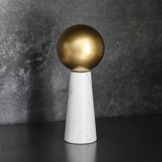 Decorbites™ Goldener Ball Marmor Kegel Metall Kugelförmige Ornamente