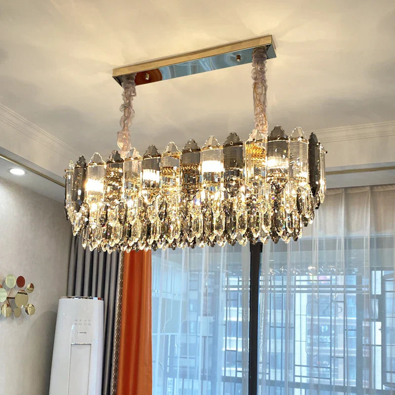 DecorBites™ Crystal Chandelier: Post Modern Luxury Light for Living Room, Bedroom, Kitchen & Dining Room