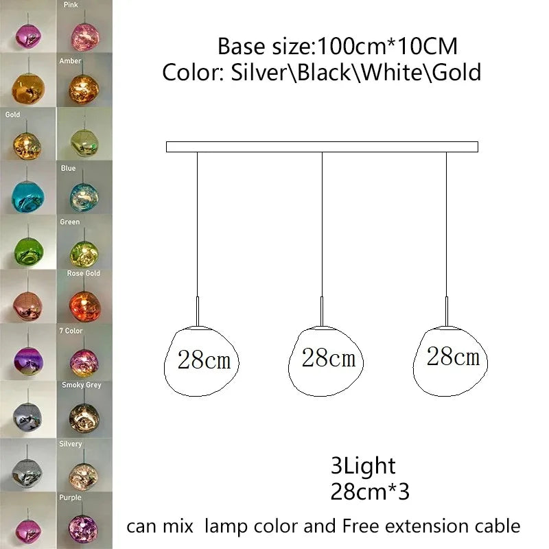Nordic Lava Acrylic Pendant Light