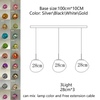 Nordic Lava Acrylic Pendant Light