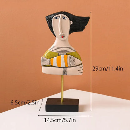 Decorbites™ Abstrakte Menschenstatue Figur für Wohnzimmer Büro Dekoration