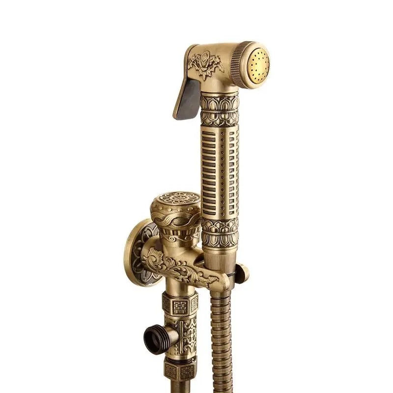 Gold Brass Bidet Set