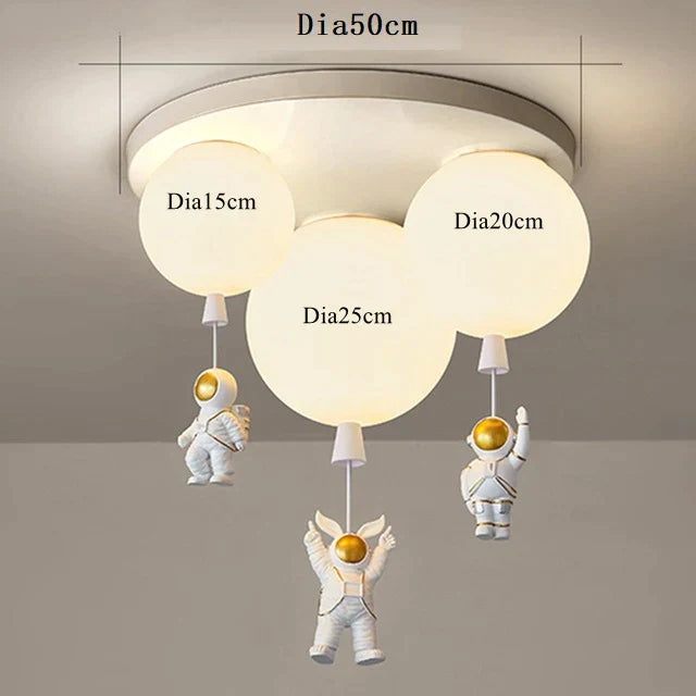 Glass Astronaut Pendant Light