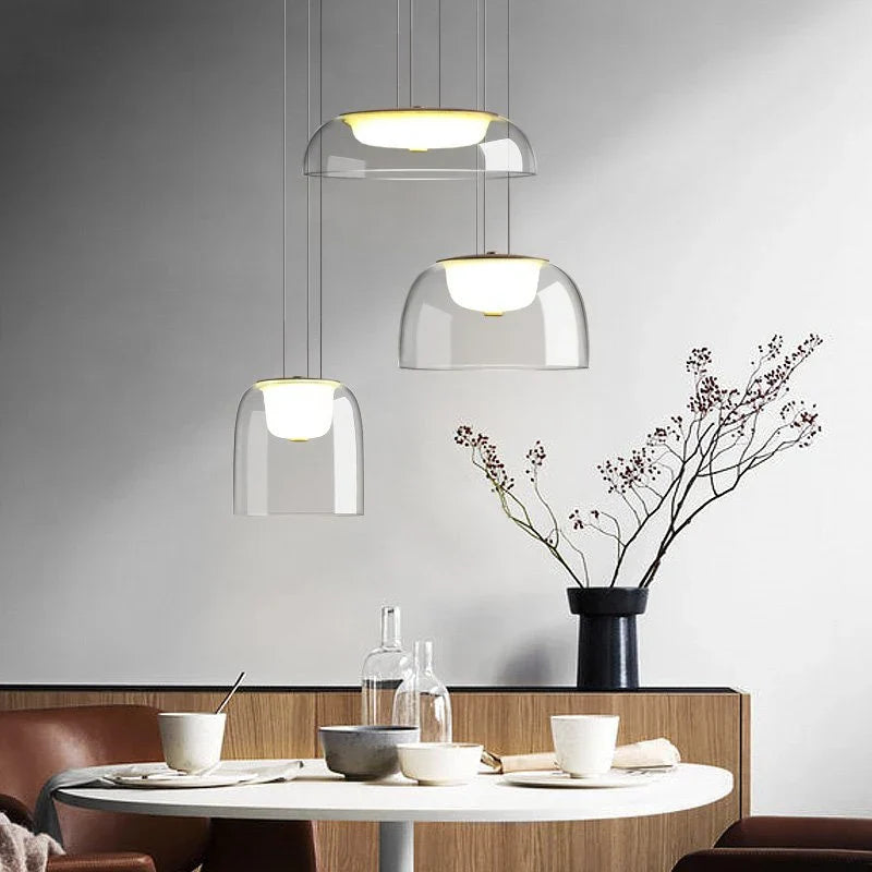 Decorbites™ Glas-Hängeleuchten Einfache Innenraum-Beleuchtung für Heimdekoration im Wohnzimmer und Esszimmer