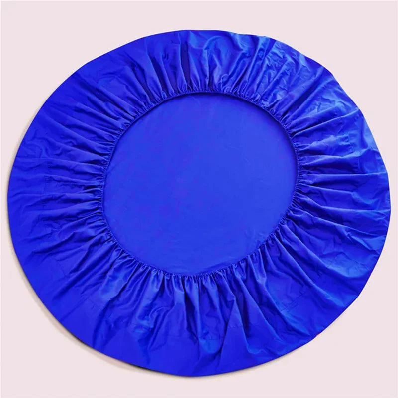 DecorBites™ Cotton Round Fitted Bed Sheet Set with Pillowcases