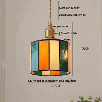 DecorBites™ Cube LED Pendant Lamp Walnut Wood Glass Hanging Lights for Restaurant and Bedroom