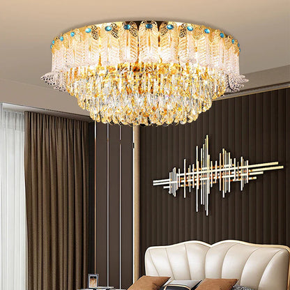 DecorBites™ Crystal Candle Chandelier for Luxury Living Room, Bedroom, and Dining Room
