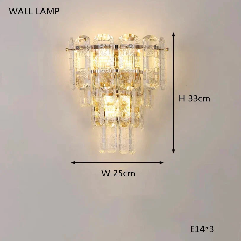 DecorBites™ Glass Crystal LED Ceiling Lamp Modern Minimalist Home Décor Light Fixtures