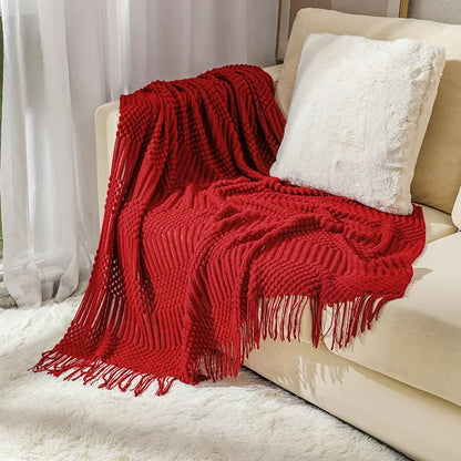 Decorbites™ Gemütliche Strick-Sofadecke - Winterliches Komfort für Zuhause und Home-Office-Nickerchen