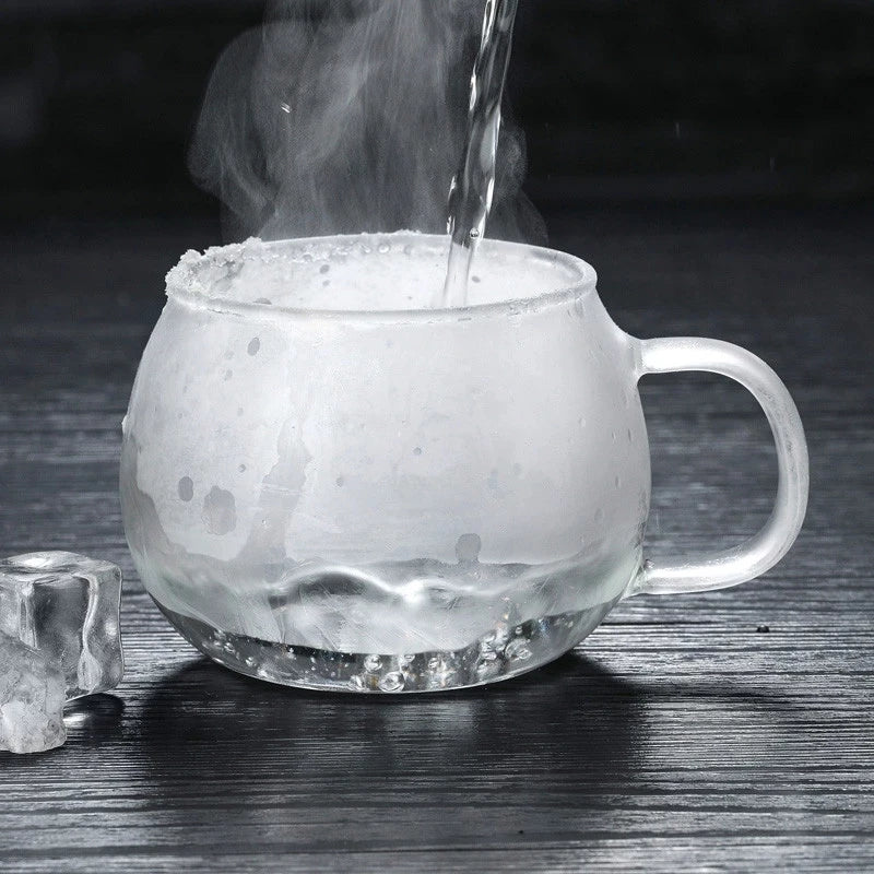 Decorbites™ Glas-Teetasse mit Infuser und Deckel - 350 ml Trinkgefäß für Zuhause und Büro