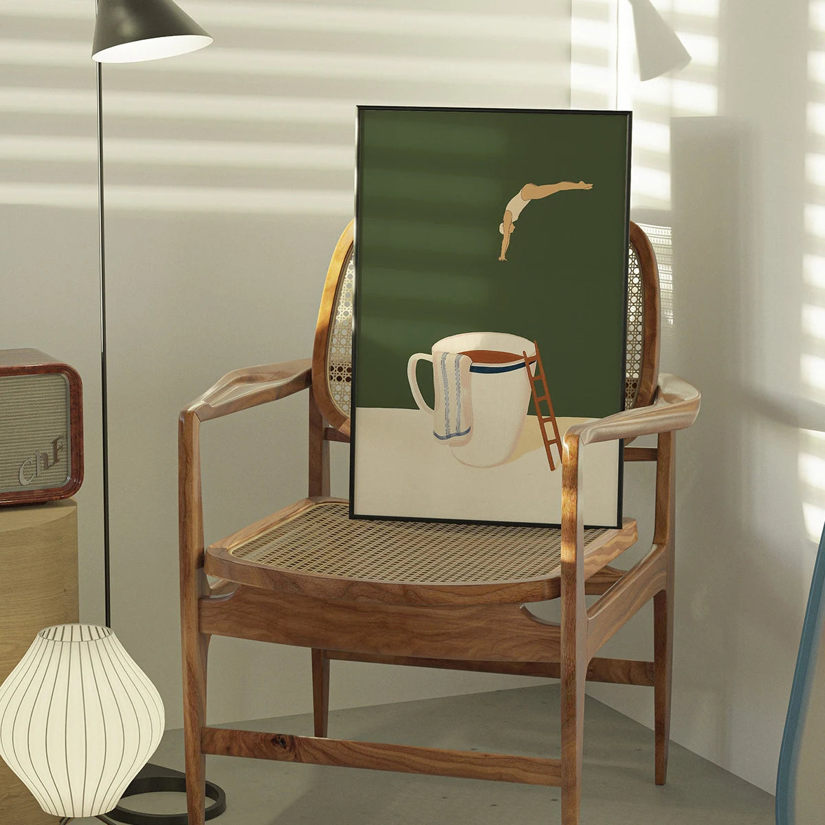 Abstract coffee wall canvas printing good morning coffee wall art poster for modern living room bedroom kitchen and home decor