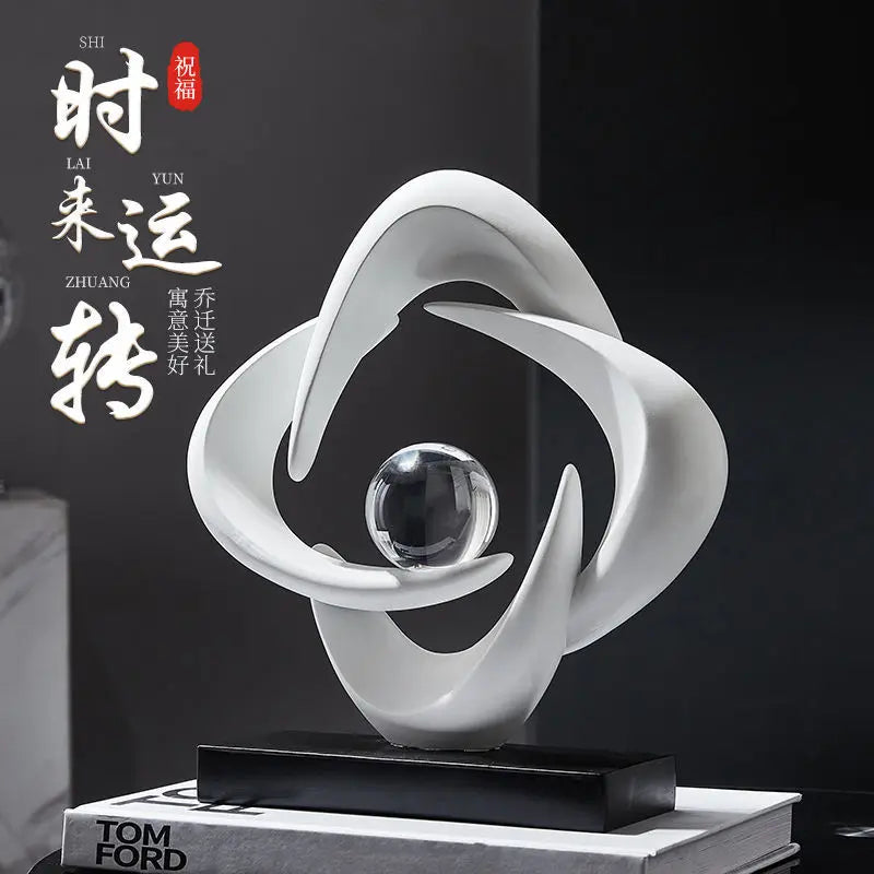 Decorbites™ Abstrakte Harz-Skulptur als Figur für die Hausdekoration & Tischdekoration