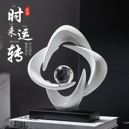 Decorbites™ Abstrakte Harz-Skulptur als Figur für die Hausdekoration & Tischdekoration